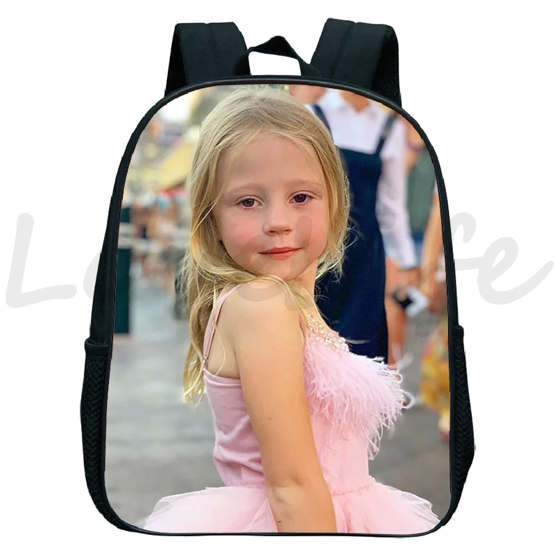 Girls Like Nastya Backpacks Cartoon Boobag Children Schoolbag Kindergarten Bags Kids Backpack Toddler Rucksack 12 Inch Mochila