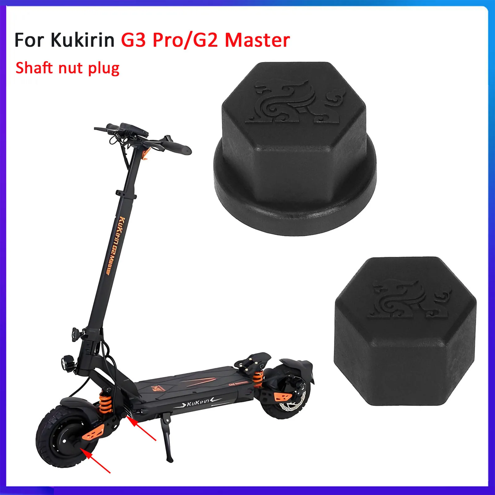 

Motor Shaft/Rocker Shaft Nut Plug Cap for Kukirin G2 Master/G3 Pro Electric Scooter Decorative Waterproof Rust-proof Anti-Rust