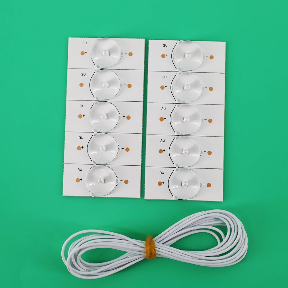 100% New High Quality 3V Patch Lamp Bead With Optical Lens Filter for 32-65 Inch LED TV Repair