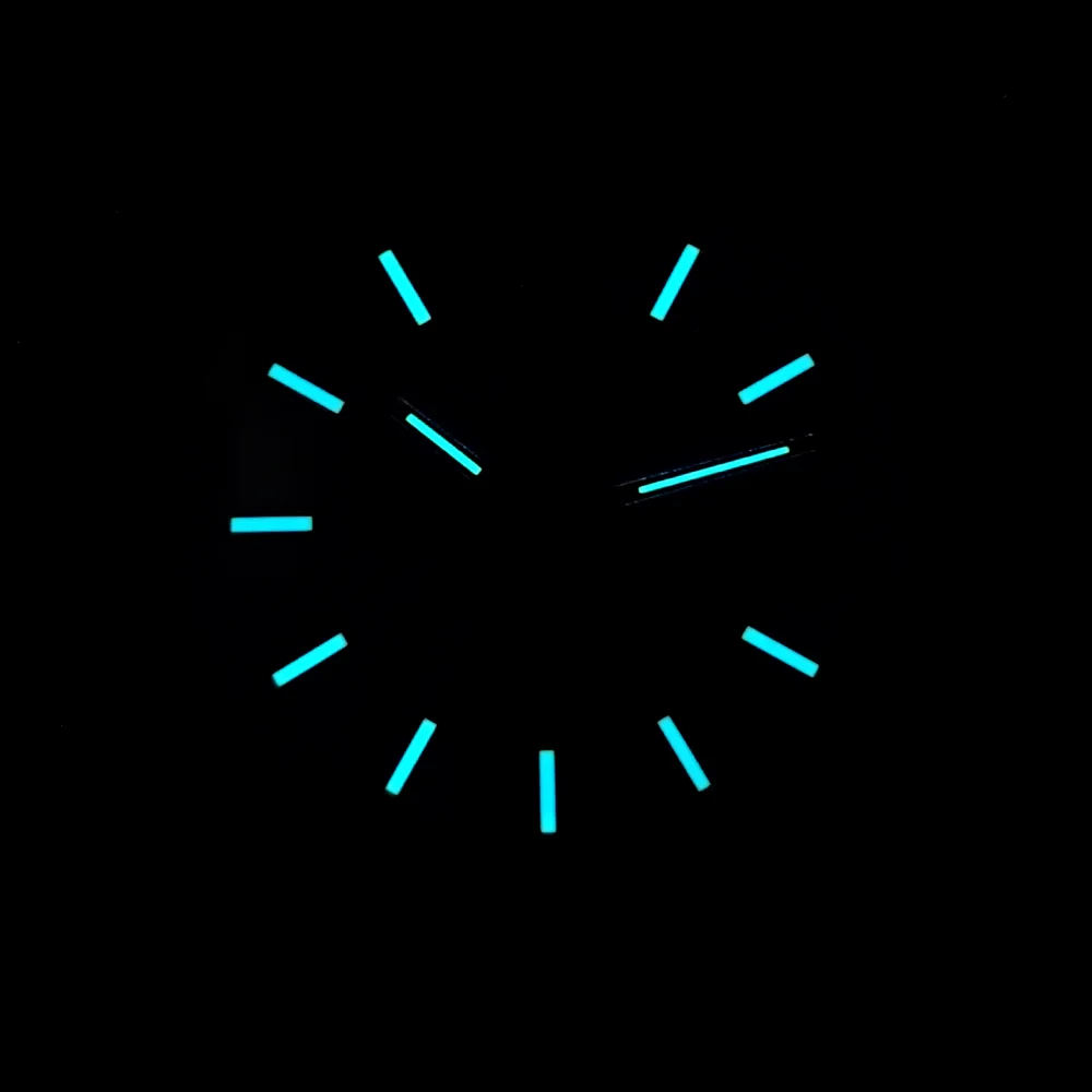 Fit for Miyota 8285 Movement Dial and Hands 31mm Up and Down Dual Calendar Dial Blue Green Luminous Watch Replace Accessories image 3