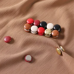 Factory Wholesale Round Magnet Scarf Hijab Accessories For Muslim Woman Decorated Casual Ladies Brooch Pins 2 Pairs/Bag