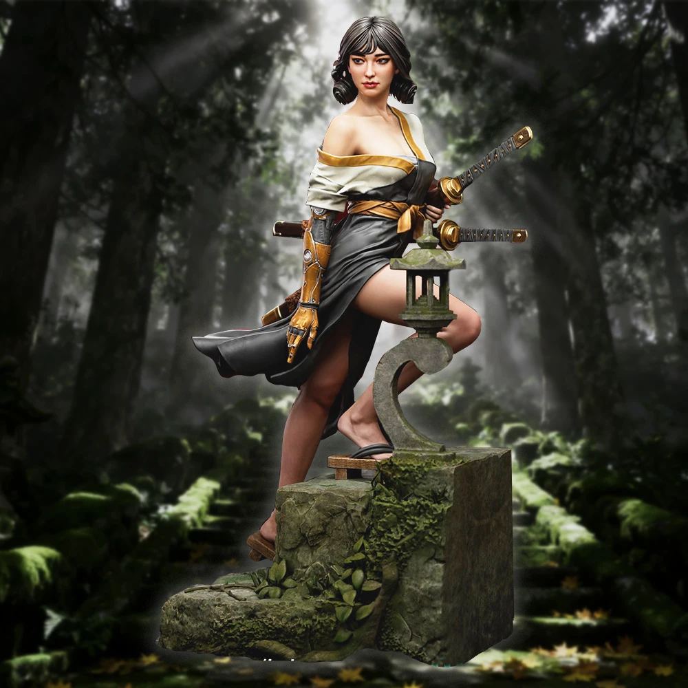 

1:16 High-Detail Kira Mekai Anime Figures | 3D Resin Miniature | Unpainted Model Kit (A1055)