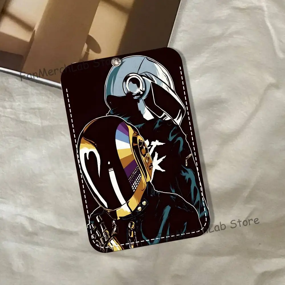 Band D-Daft P-Punk Holder Keychain For Bank Business Work Card Holder Student Card Protective Case Bus Card