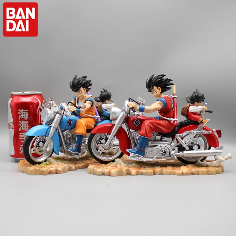 Dragon Ball Gk Motorcycle Father Son The Monkey Son Goku Son Gohan Action Figures Cartoon Model Desktop Ornaments Toy Gift