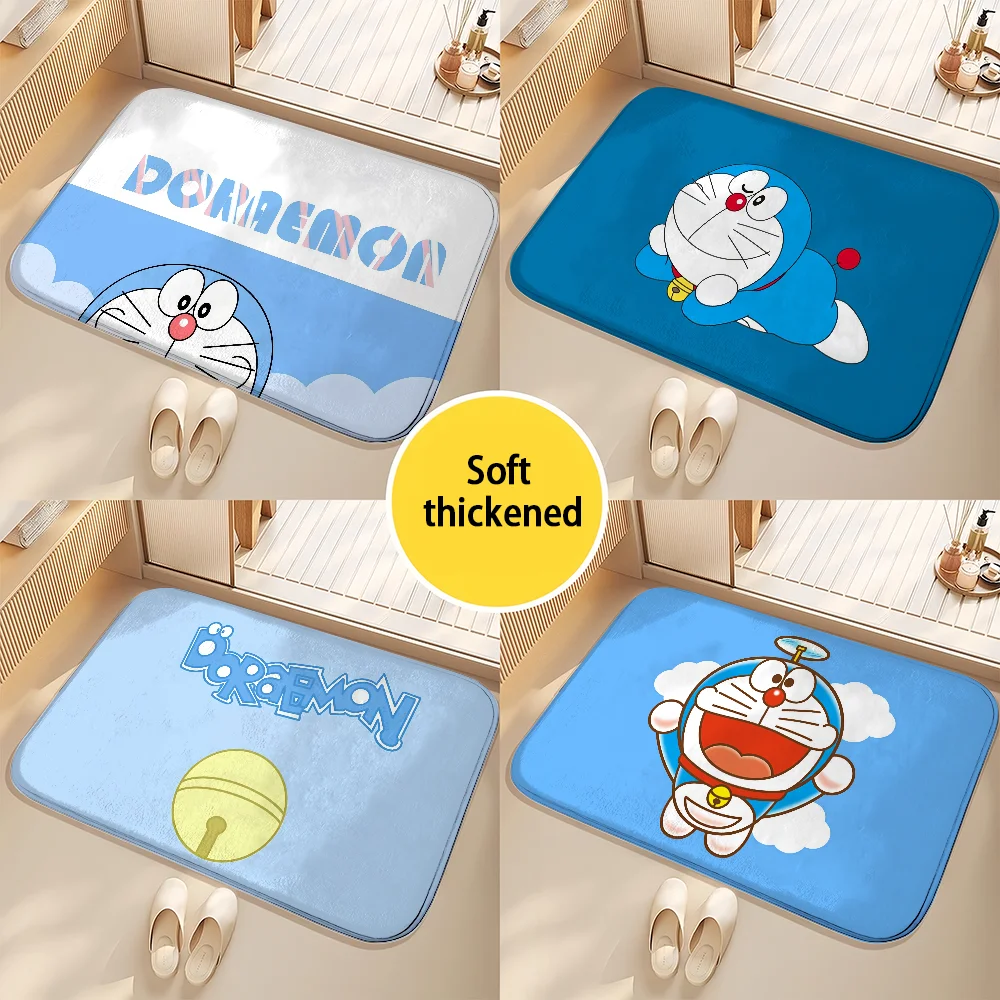 

D-DOraEmOnS Floor Mat Printed Large Carpets Living Room And Bedroom Carpets Bathroom Anti Slip Door MATS Small Carpets