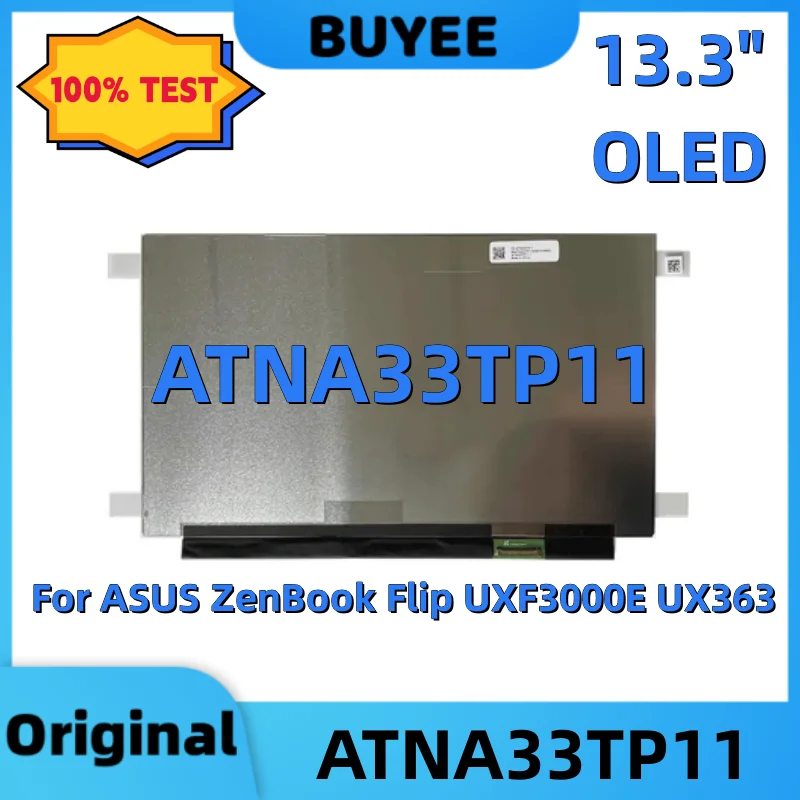 Original LCD Display 13.3“ For ASUS ZenBook Flip UXF3000E UX363 UX363J UX363JA  ATNA33TP11-0  ATNA33TP11 LCD Screen OLED 40PINS