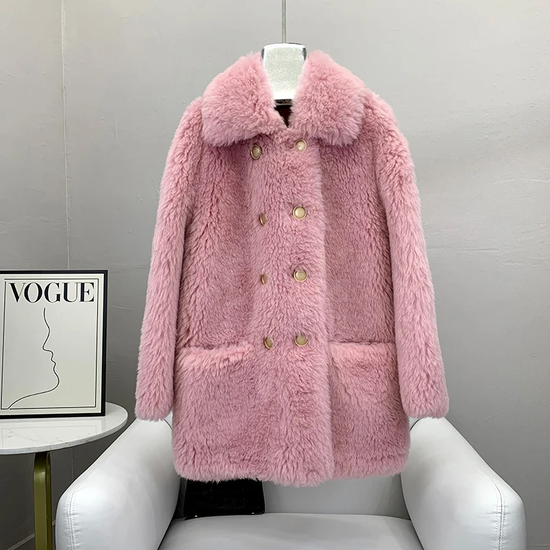 

2022 new Toka lamb hair fur one sheep sheared coat female Zhen hair long fur coat young style