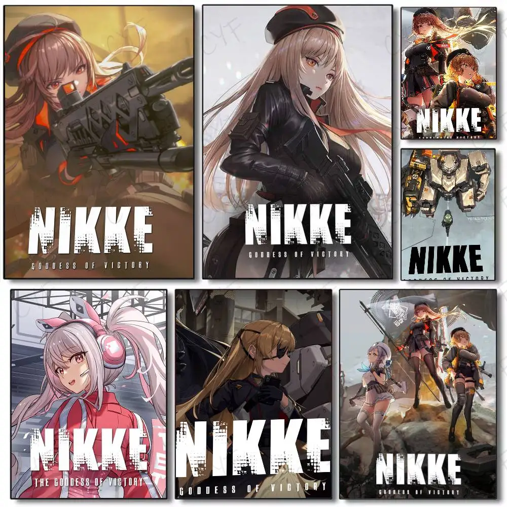 ملصق فتاة جميلة G-Goddess of Victory Nikke ملصق عالي الجودة لتزيين جدران غرفة المعيشة ملصقات جدارية جمالية