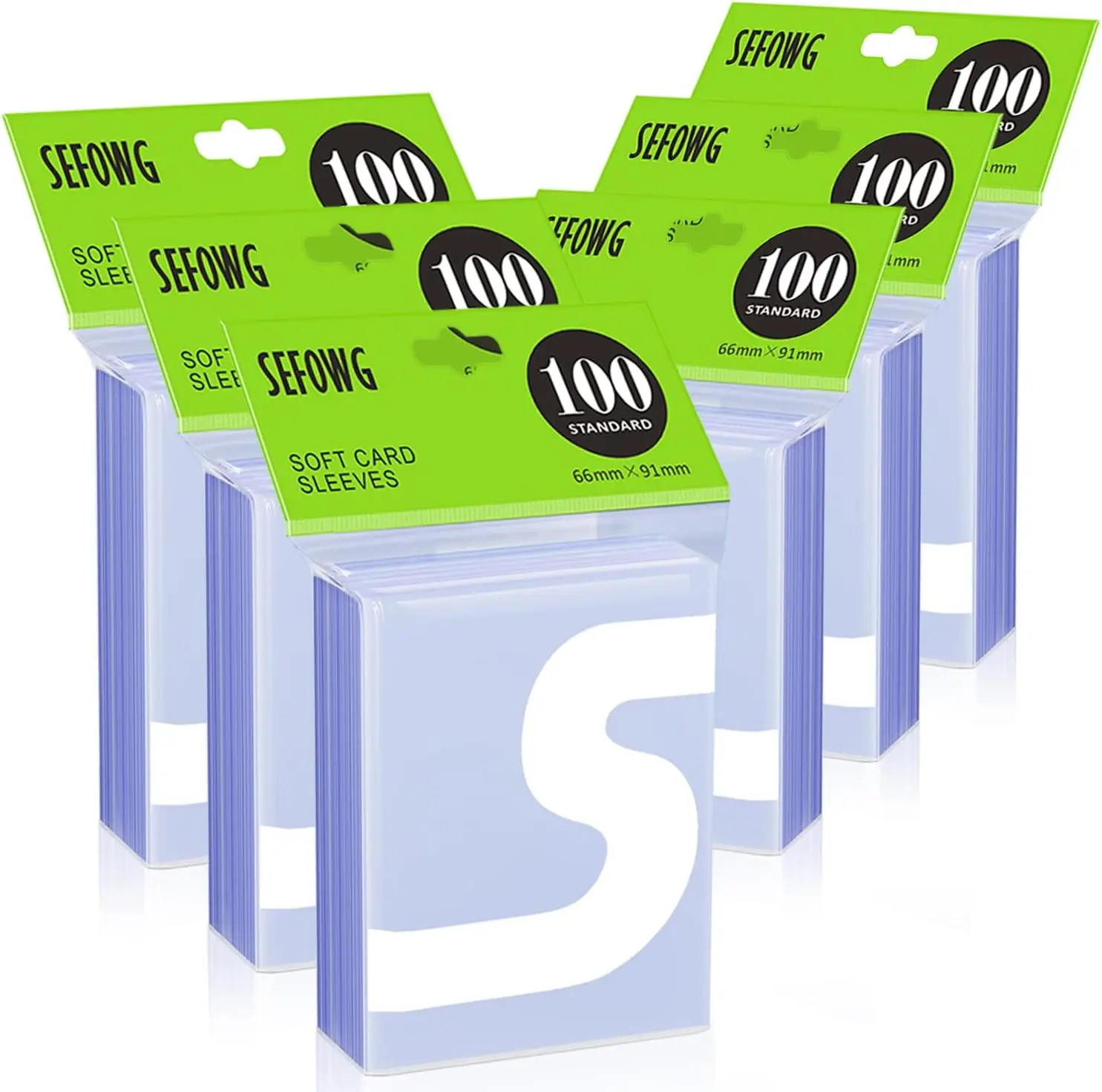 

600 Clear Card Sleeves for Trading Cards, Soft Plastic Protectors for Sports, MTG, Pokemon, Standard Size