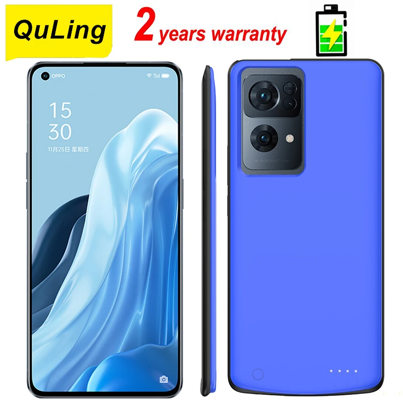 10000mAh Powerbank Case For OPPO Reno 8 7 6 Pro Battery Charger Cases Reno7 Power Bank Phone Cover For Reno 7 SE Charging Case