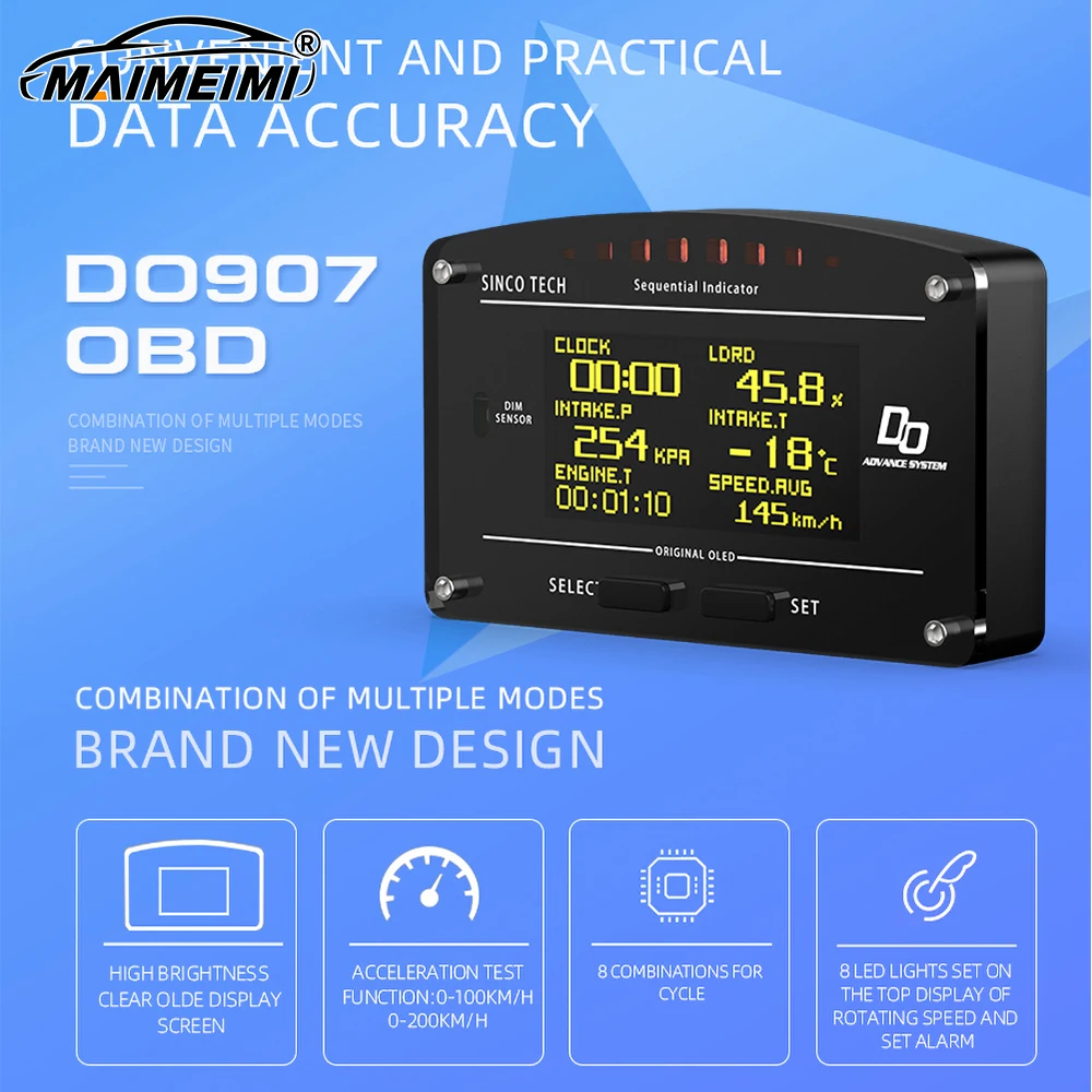 Full Kit OBD2 Dashb…