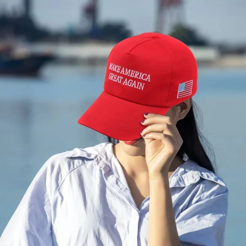 Casquette de cyclisme, chapeau de sport à la mode, casquette de sport confortable à visière, rend l'amérique grande à nouveau, chapeau de Protection solaire pour les Sports de plein air