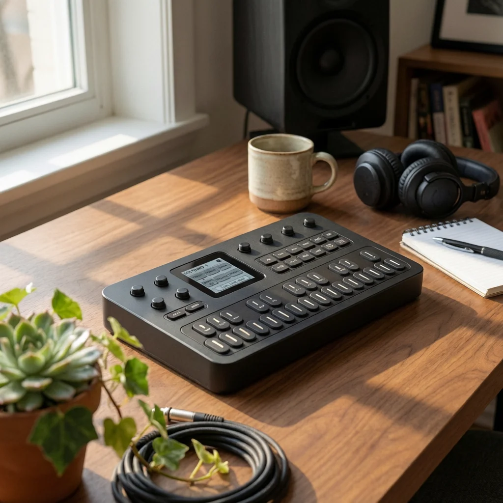 Практичный USB MIDI-контроллер с программируемыми ручками и сенсорными клавишами для студийной композиции