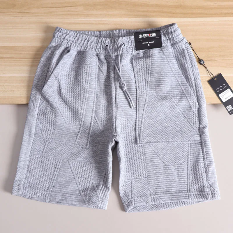 

Summer Men's Faion Spor Casual Elastic Waist orts Five-Point Pants Versatile Comfortable Straight Leg Urban Sle Youth