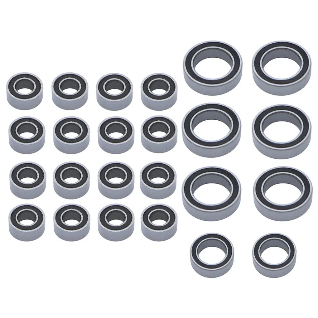 

RCGOFOLLOW 24PCS Sealed Bearing Kit Premium Ball Bearing for 1/24 FMS FCX18 FCX24 Power Wagon RC Crawler Upgrade Parts