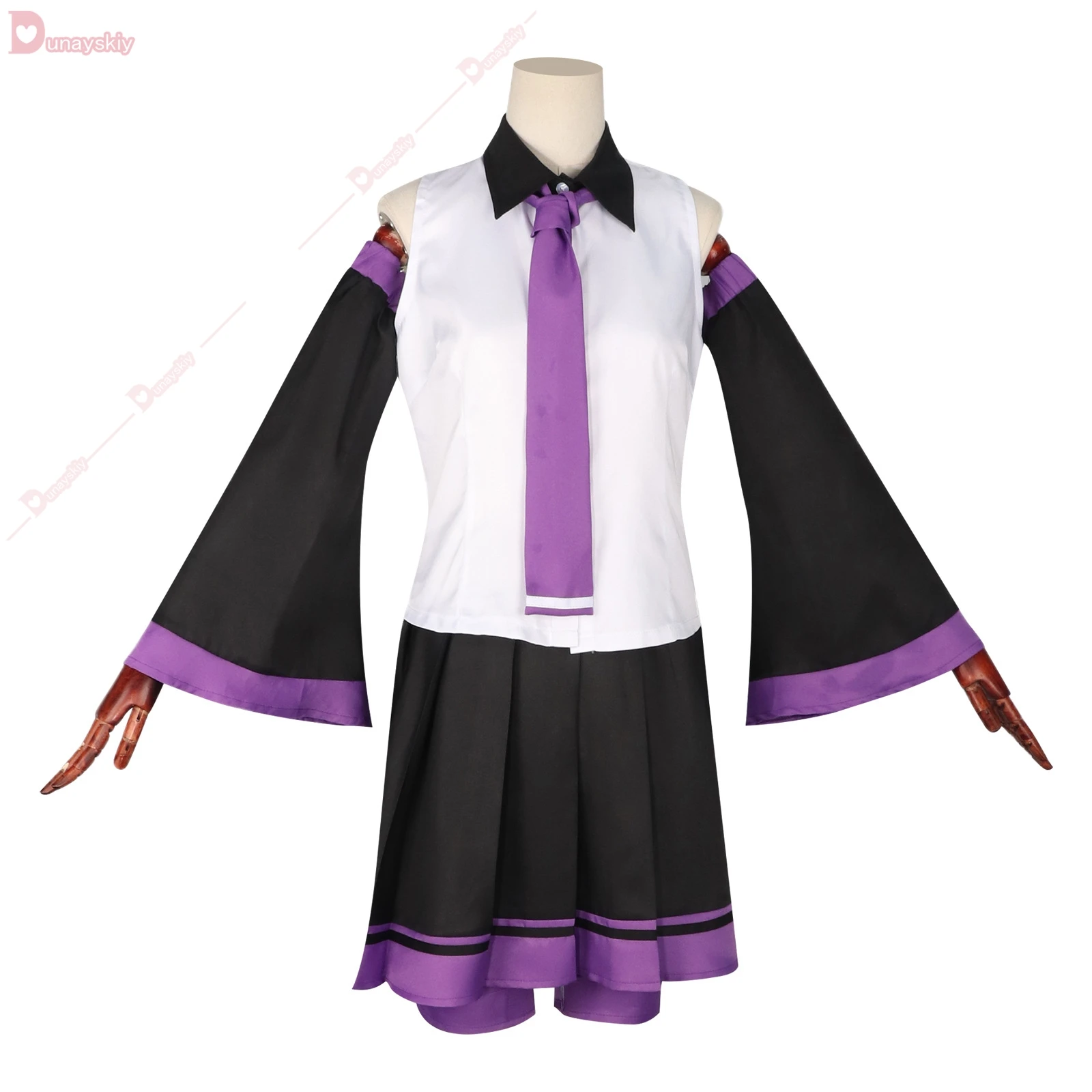 Mikuu Cosplay Costume Anime Utaaa Japan Dress Halloween Carnival Role Playing Party Top+skirt+hand Sleeves