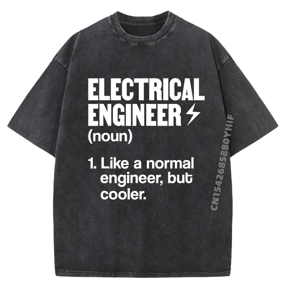 

Graphic Washed Shirt Electrical Engineer Definition Meaning Cream T Shirt Men Clothing Printed T-shirt Luxury Designer Clothes