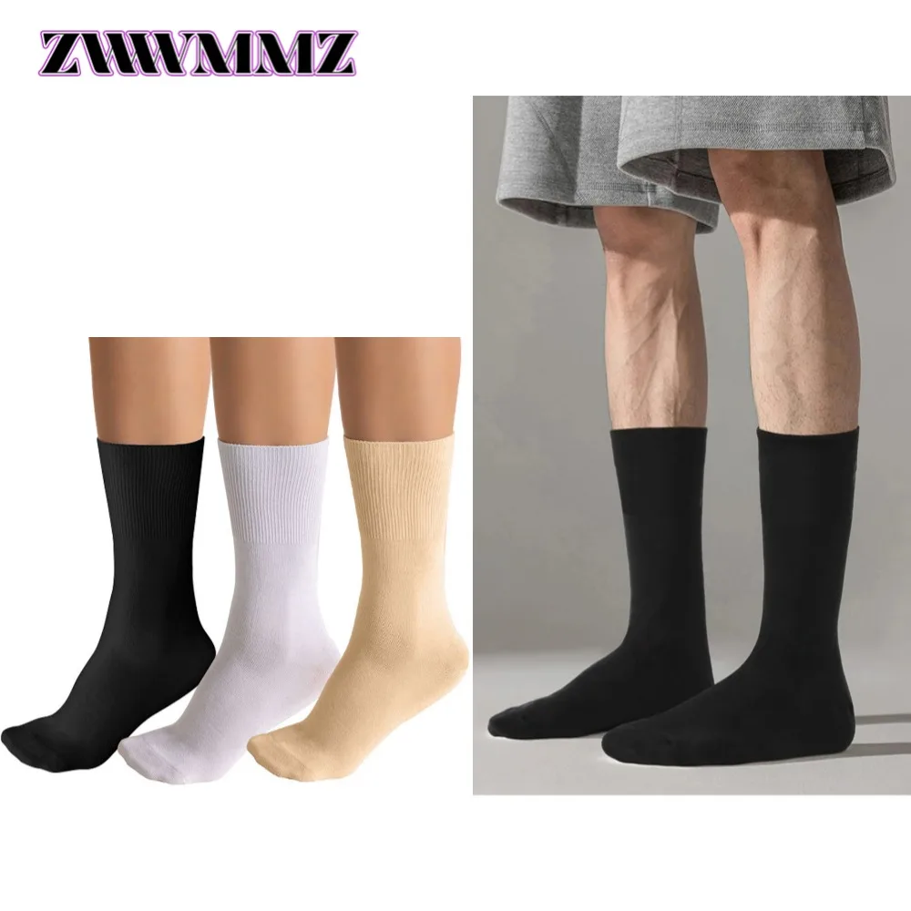 

3/4 пары унисекс носков из бамбукового искусственного шелка для диабетиков, бесшовные, впитывающие влагу, для невропатии, опухлых ног, мягкие щиколотки