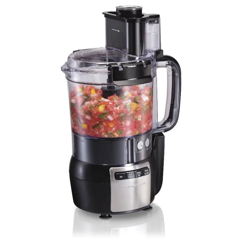 

Hamilton Beach Stack and Snap Food Processor, 12 Cup Capacity, 450 Watts, Black, 70724