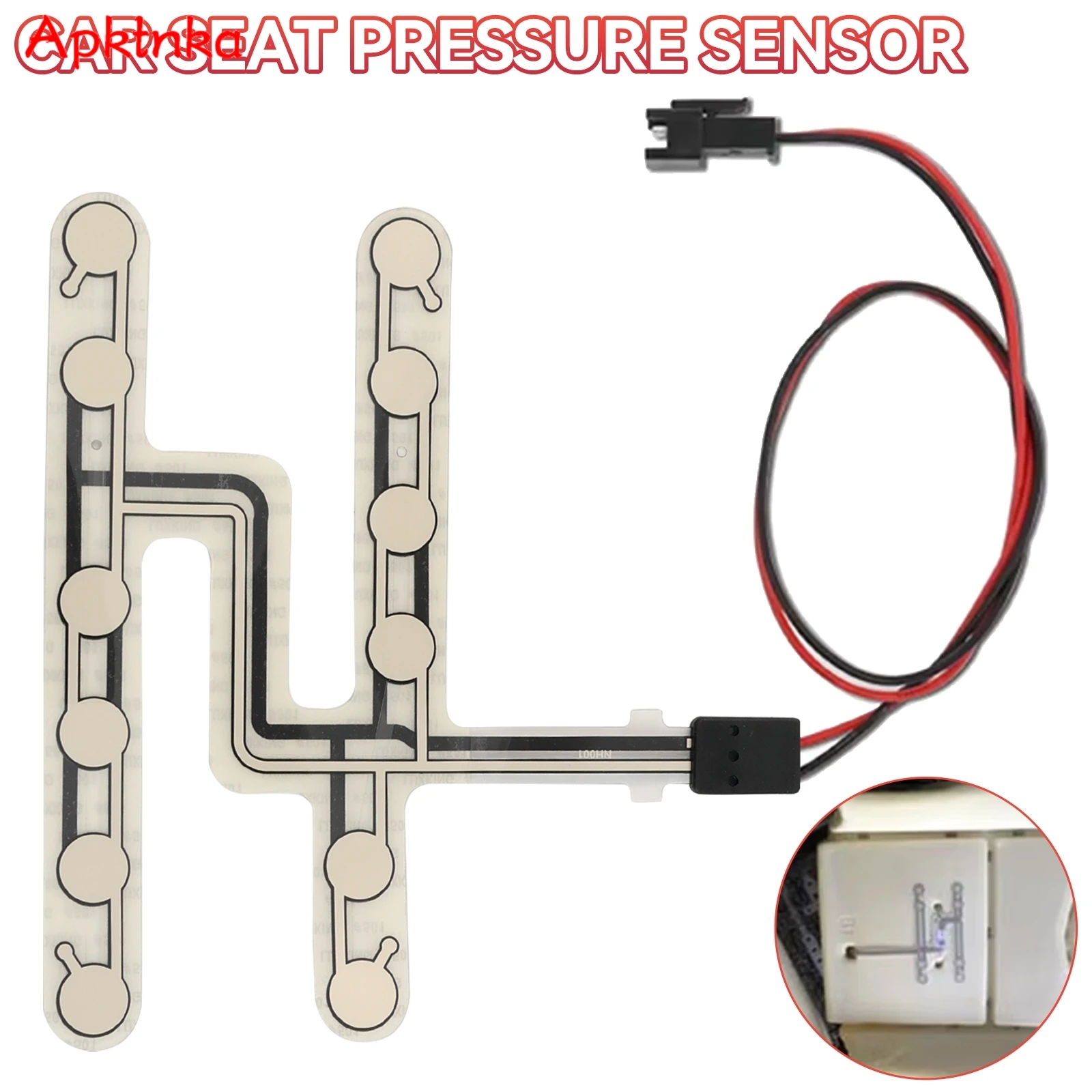 New 1Pc Universal Car Seat Pressure Sensor Safety Belt Warning Reminder Pad Car Occupied Seated Alarm Accessory Pressure Sensor