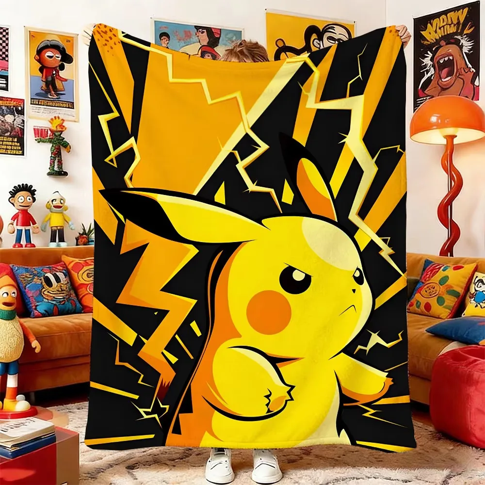 p-ポケモン漫画ブランケット-ベッドソファ用-ホームデコレーション-ソフト厚手のぬいぐるみ-暖かいスロー-エアコンルーム-洗濯機で洗えるギフト