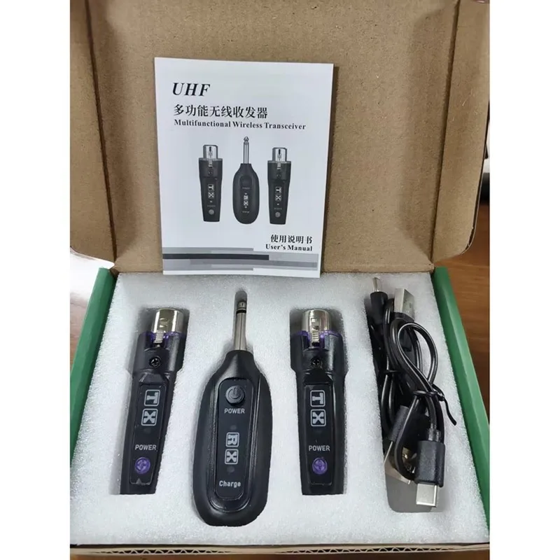 

Беспроводной комплект передатчика и приемника ABVE-GAW-MA18P для динамического микрофона, гитары, аудиомикшера и PA-системы