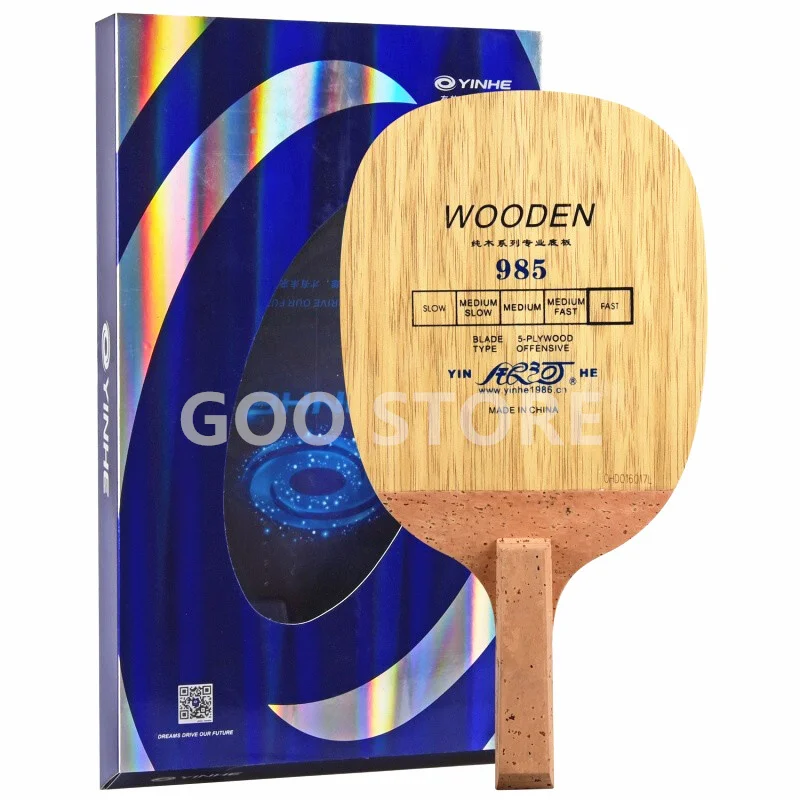 YINHE 985 Table Tennis Blade (5 Ply Wood Fast Attack) Japanese Penhold Racket JS Handle Original YINHE Ping Pong Bat Paddle