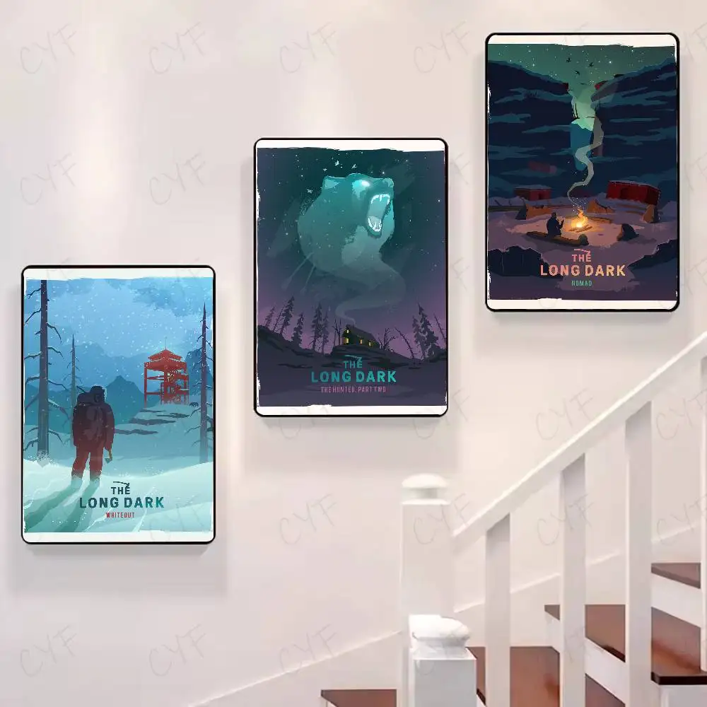 ملصق لعبة L-Long Dark جدار لاصق مقاوم للماء لغرفة المعيشة المنزلية وغرفة النوم والديكور الجمالي #3