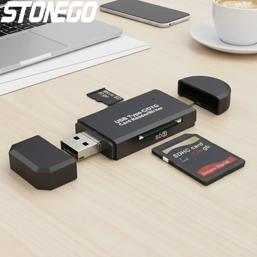 

High Speed USB 3.0 Type C Micro SD Card Reader Adapter Laptop Smartphone PC Memory Card Reading