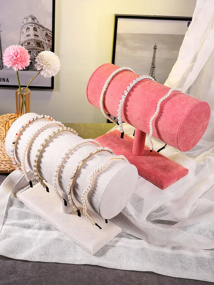 Velvet Hair Tie Display Stand Headband Storage Rack Fashion Jewelry Organizer Doway Crystal New Condition Online Sales Only