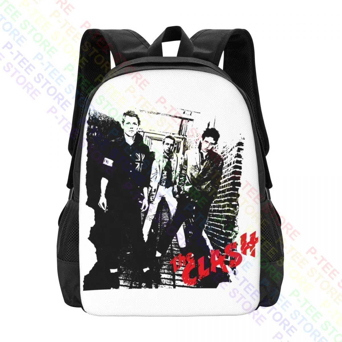 The Clash Punk Rock Retro HipsterBackpack Large Capacity Gym Clothes Backpacks