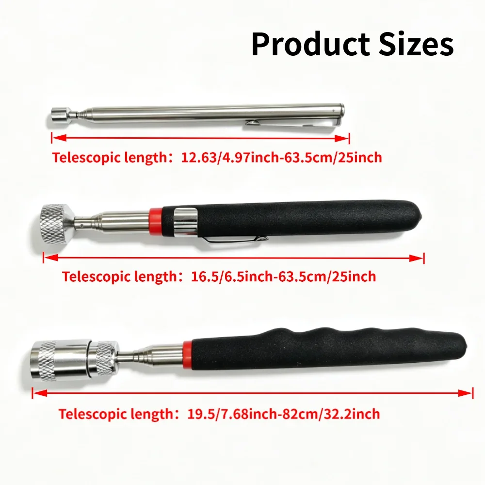 1 Set Telescopic Magnetic Pen Portable Metalworking Handy Tool Magnet Capacity for Picking Up Nut Bolt