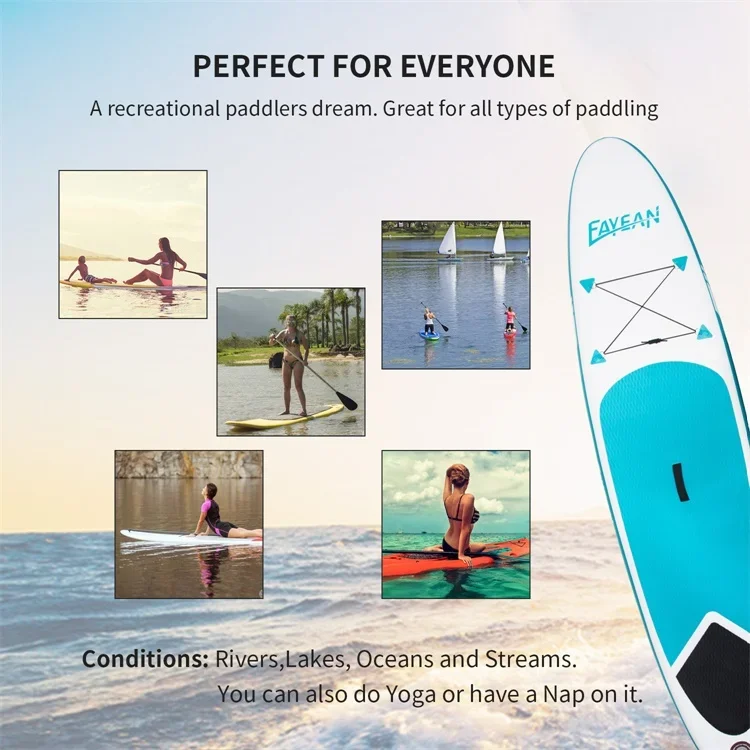 Customization Logo surfing board Inflatable Paddle board  jet Stand up paddleboard double layer color Drop Stitch SUP surfboard