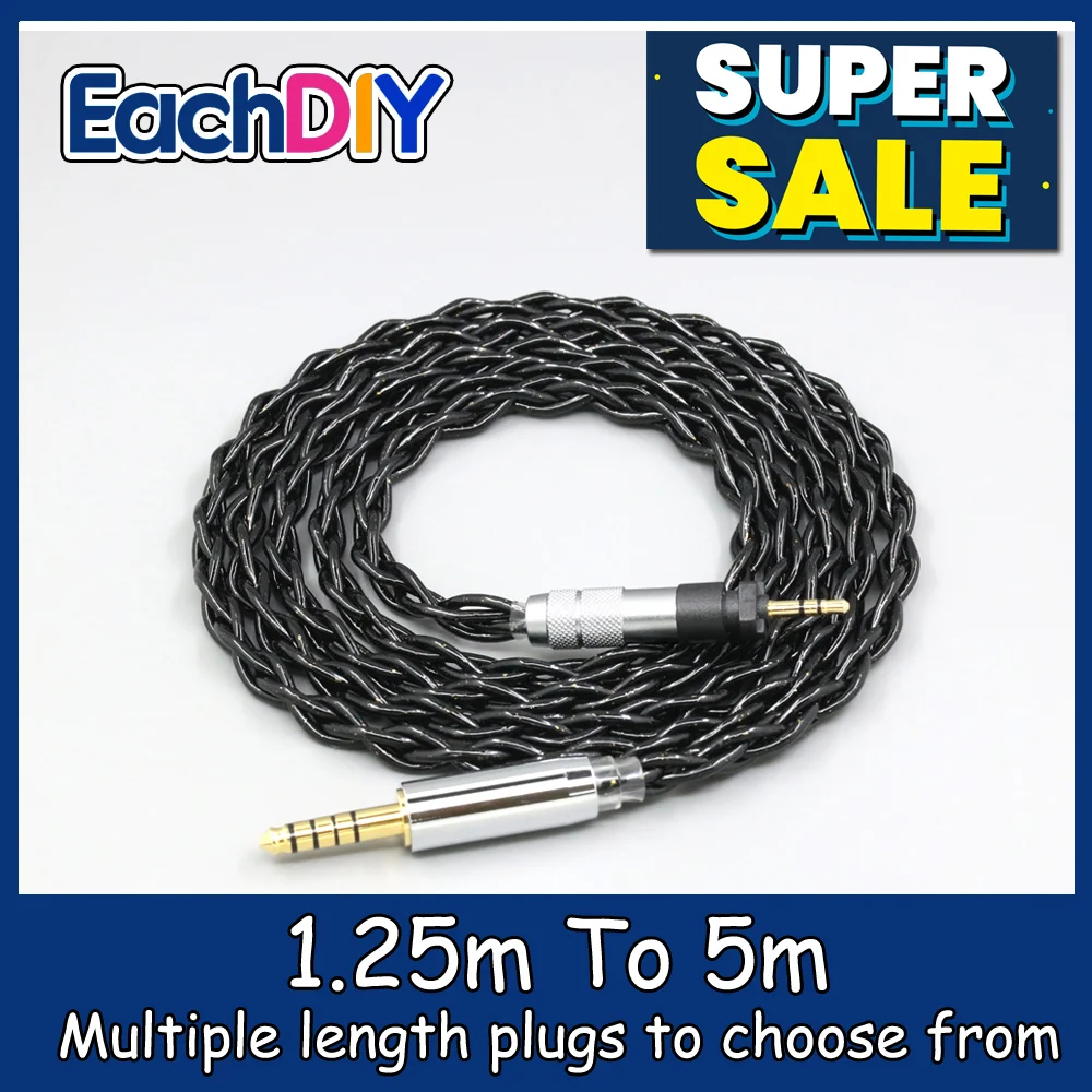 

99% Pure Silver Palladium Graphene Floating Gold Cable For Shure SRH840 SRH940 SRH440 SRH750DJ Philips SHP9000 SHP8900 LN008769