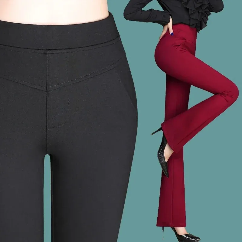 

Женские брюки из хлопка, длинные однотонные пуговицы, формальные брюки-карандаш, женские узкие женские брюки с высокой талией, 3 цвета, одежда