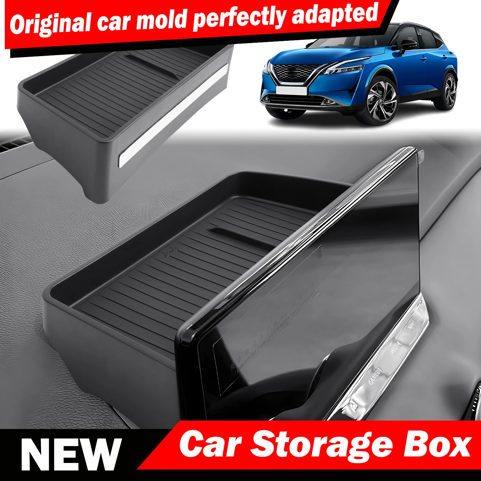 For Nissan Qashqai J12 e-Power 2025-2027 Car Armrest Storage Box Center Console Organizer Tray Pallet Holder