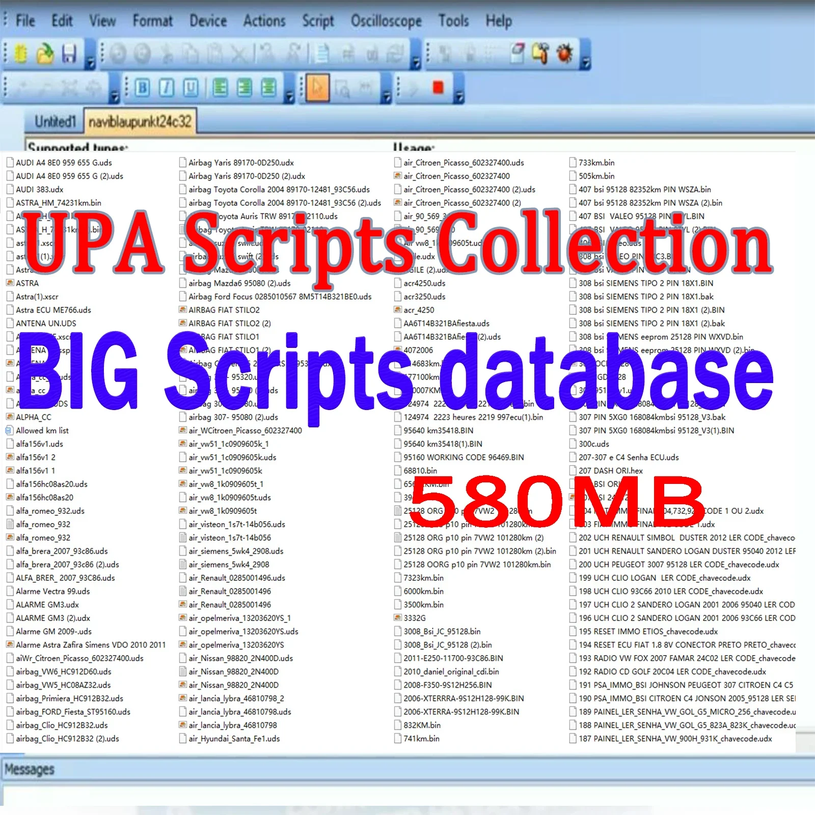 UPA Programmer Script Files Collection Database  About 581 MB