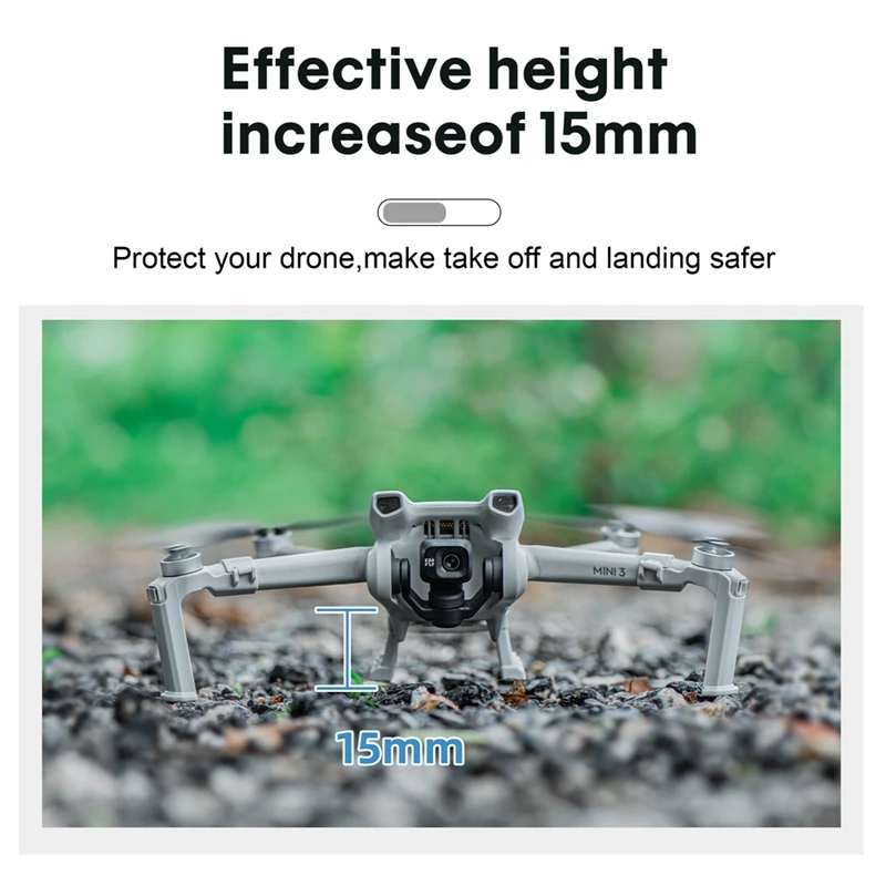 For DJI Mini 3 Drone Heighten Landing Gear Extension Support Leg Gimbal Camera Lens Protective Bracket Guard Holder Accessories