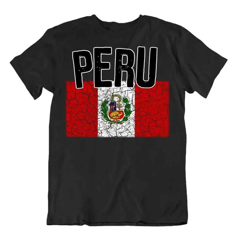 

Flag T Shirt Peru Fashion Country Souvenir Gift Tee Pride logo