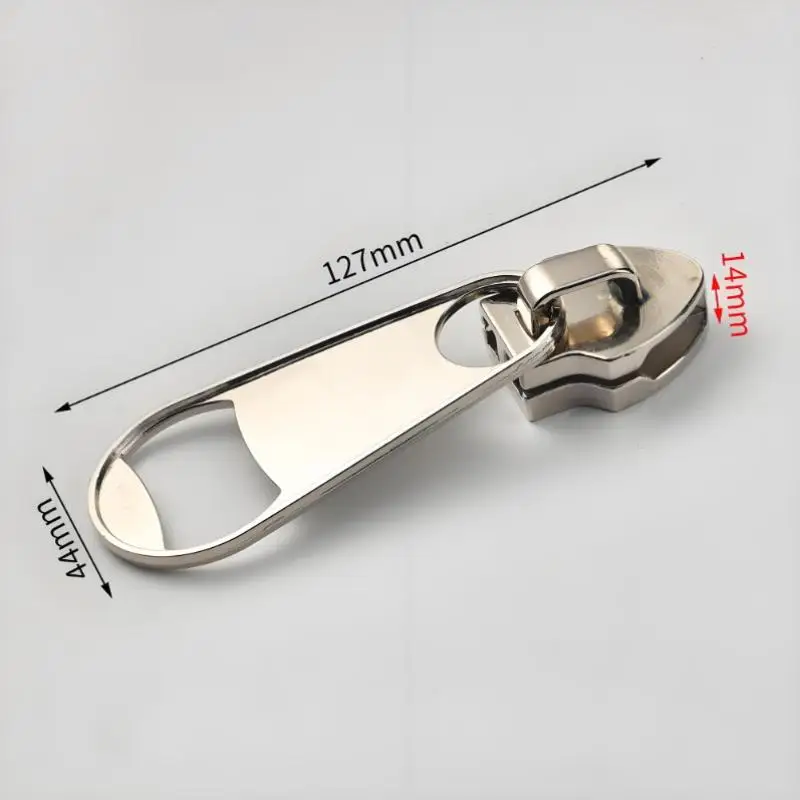 Large Zipper-Shaped Magnetic Beer Bottle Opener Refrigerator Magnet Functional Home Decorative Item Creative
