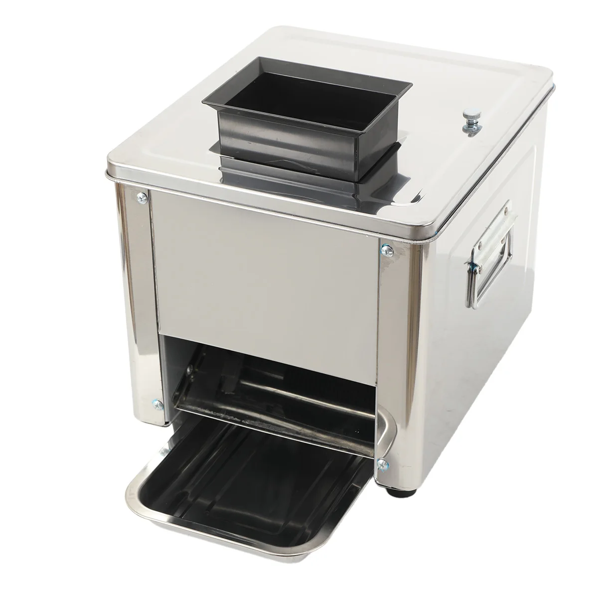 Desktop Edelstahl Doppel-port Elektrische Fleisch Slicer Automatische Fleischwolf Kommerziellen Haushalt Fleisch Cutter – Detail 19