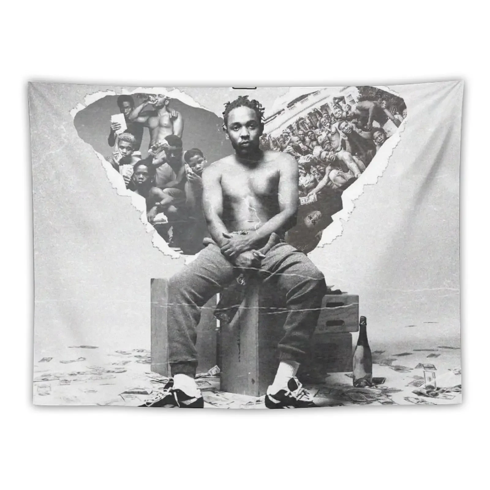 

kendrick lamar to pimp a butterfly album cover Tapestry Home Decoration Home Decorations Aesthetic Living Room Decoration