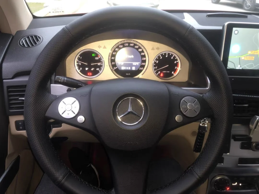Coprivolante per volante auto Trim Trim Alluminio lega di cromo
