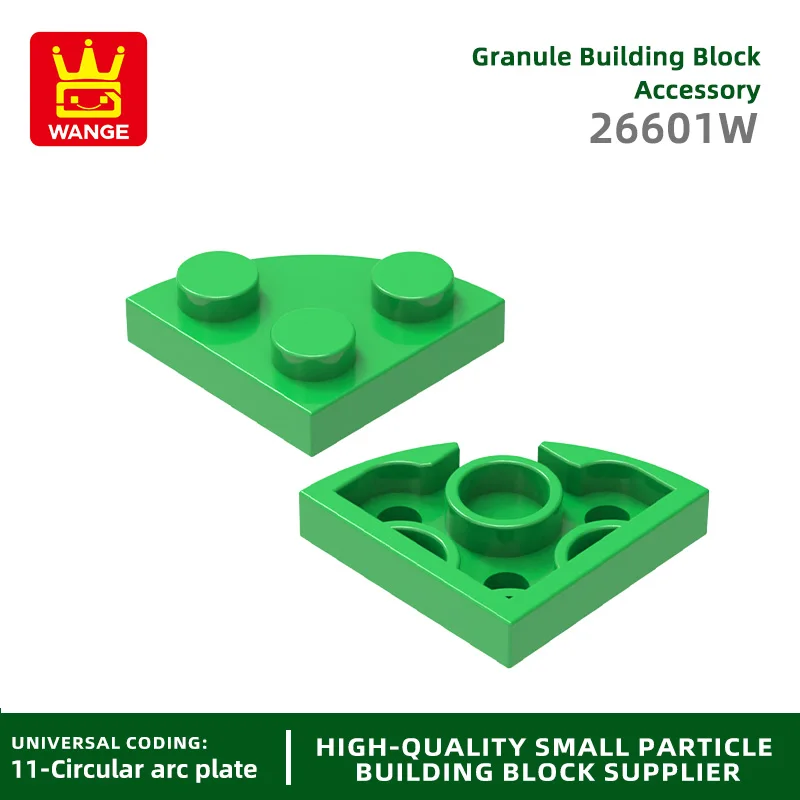 20 Pcs/lot 26601W 2x2 Wedge Plate Building Block Moc Color Accessories Compatible with Brick DIY Children's Toy Assembly Gift