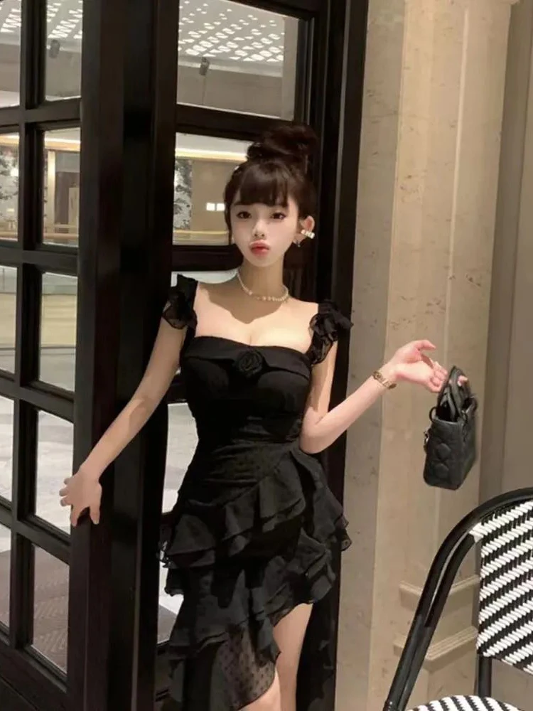 Dopne Waist-Cut Maxi Dr Beach Sle Vaion Theme Red Draped Tail Skirt for Women Autumn Season Irregular Hemline