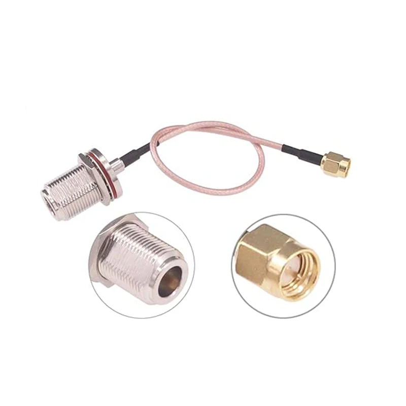SMA ชายถึง N-ประเภทหญิง RF COAXIAL ADAPTER 20 ซม.7.8 นิ้ว SMA TO N COAXIAL CONNECTOR CABLE สําหรับ Router เสาอากาศอะแดปเตอร์ไร้สาย