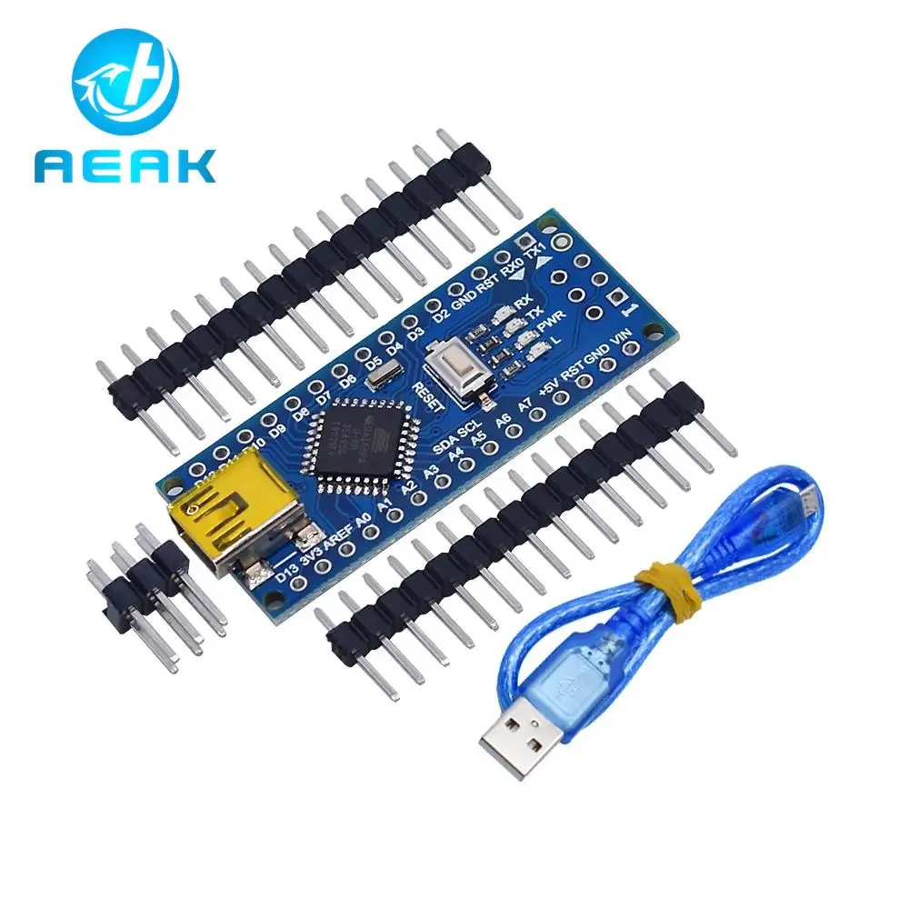 Официальный контроллер Nano Atmega168, совместимый с arduino nano Atmega168PA-AU CH340 CH340C, заменяет USB-драйвер CH340G
