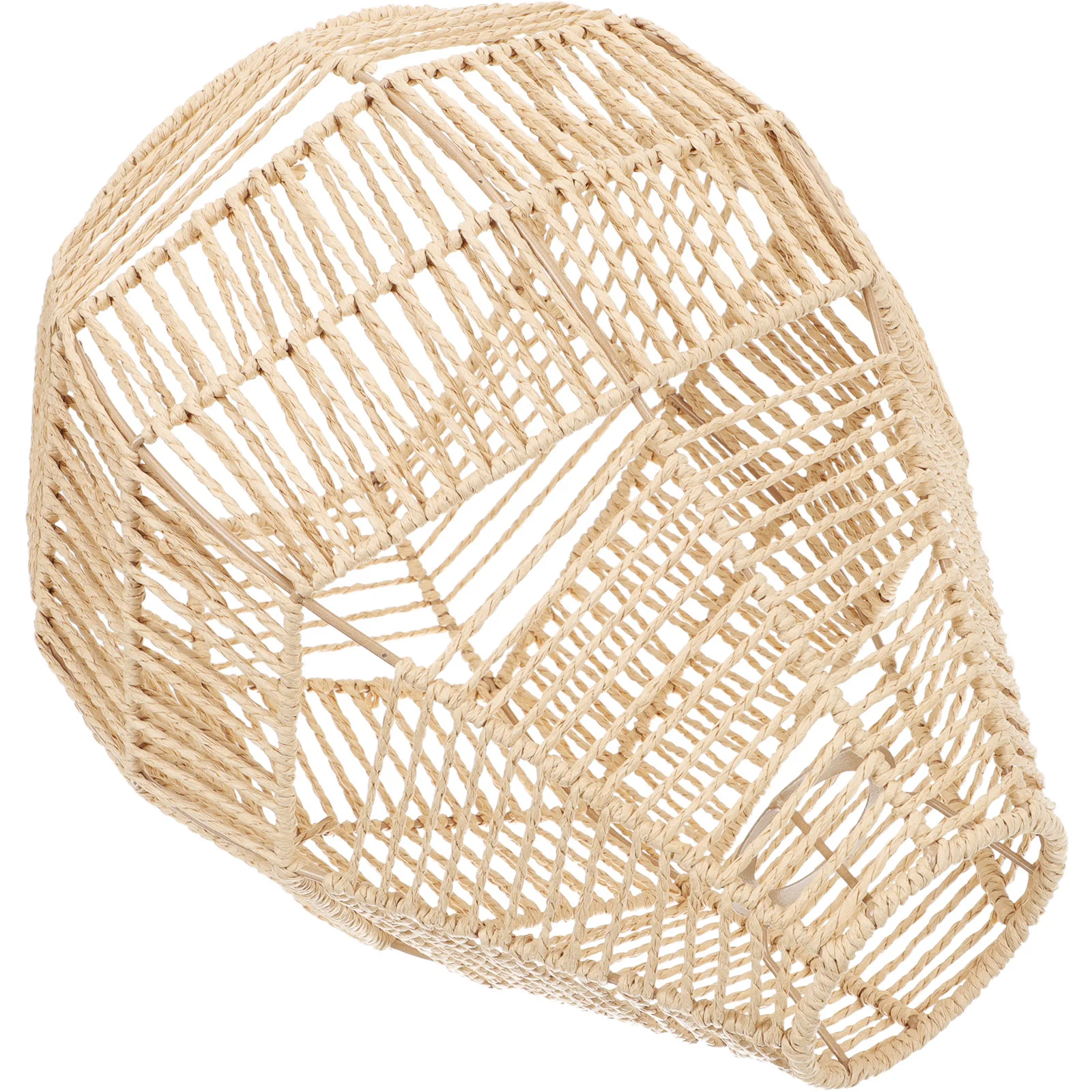 

Маленький плетеный абажур из искусственной ротанговой бумаги, абажур для потолочного светильника, креативный абажур в стиле ретро, долговечный, пылезащитный