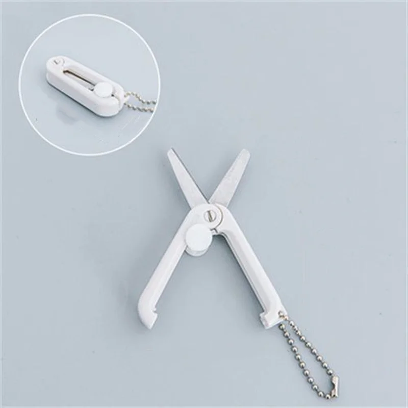 Mini Portable Portable Small Scissors Creative Paper-cutting Notebook Tool That Can Be Extended and Folded