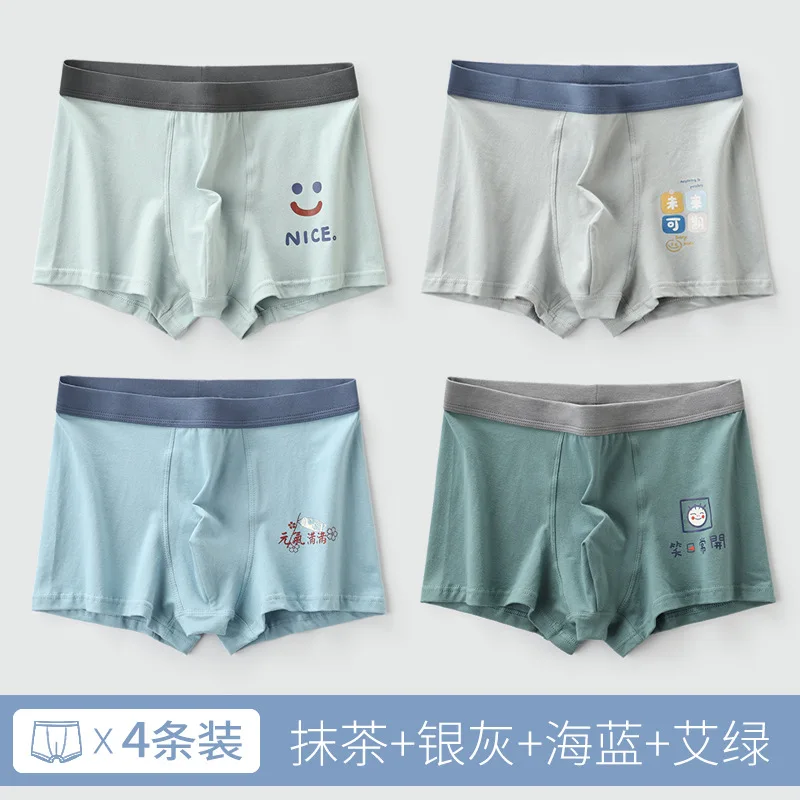 Junior High School Boxer Shorts Cotton Boxers Junior Developmental Boys Underwear